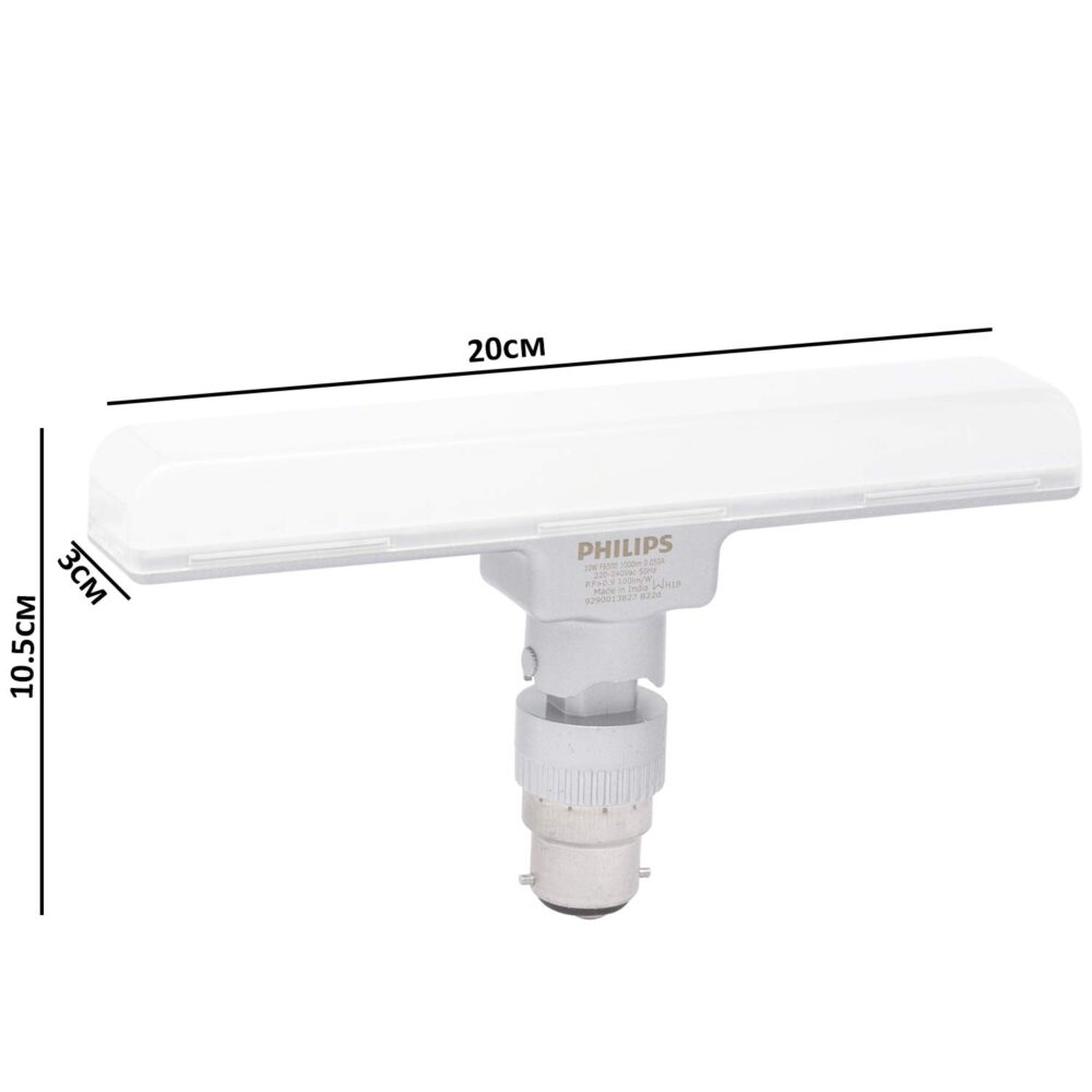 PHILIPS Stellar Bright 10W B22 LED T-Bulb,Cool Day Light , Pack of 2 - Image 8