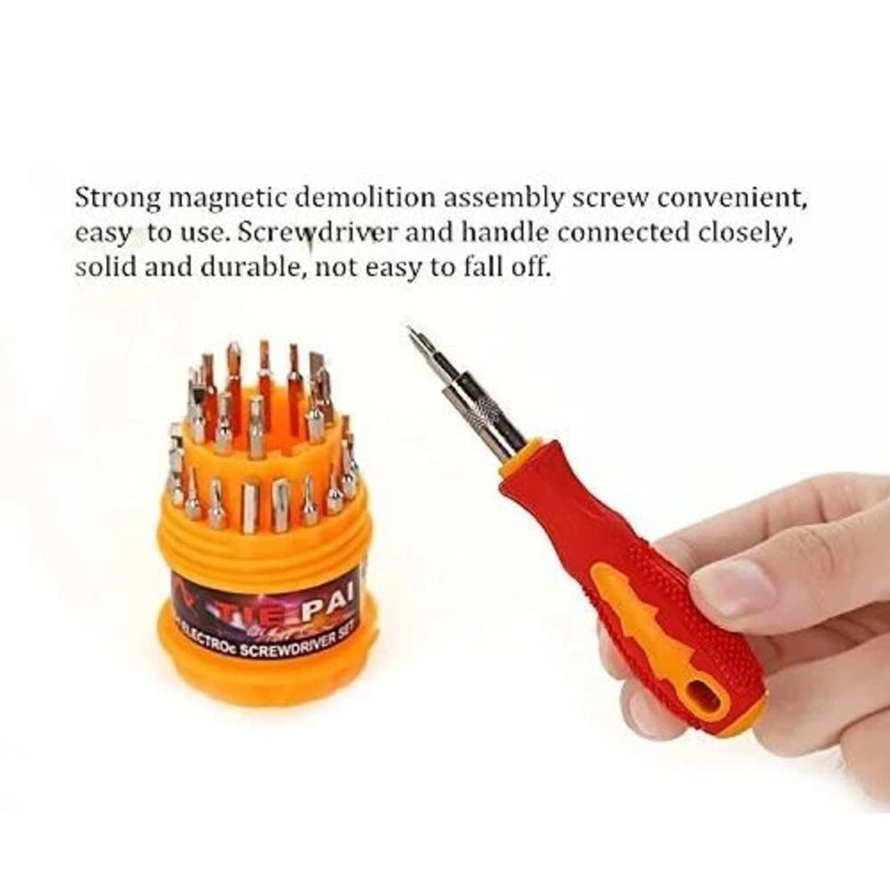 Sulfar Screwdriver Set, Steel 31 in 1 with 30 Screwdriver Bits, Professional Magnetic Driver Set, for PC/Household/Furniture/Tablet/Game Console/Electronic Devices - Image 5