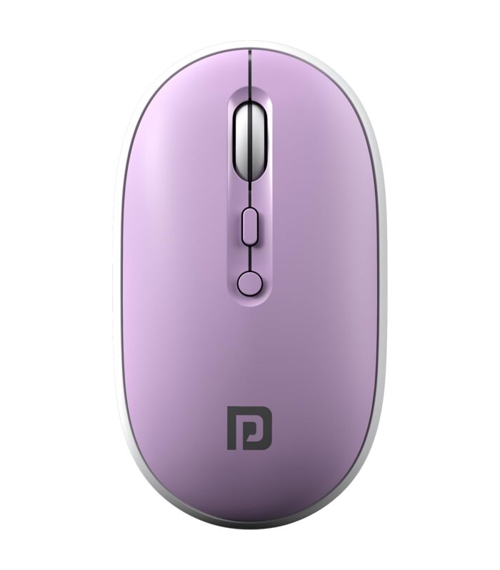 Portronics Toad II Bluetooth Mouse, with Bluetooth 5.0 & 2.4 Ghz Dual Wireless Connectivity, Rechargeable Battery, Adjustable DPI up to 1600 Compatible with Laptop, MacBook, PC (Purple)