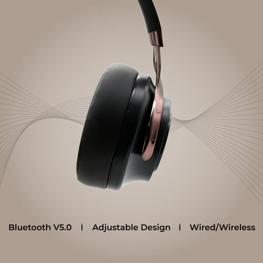 HAMMER Bash Over The Ear Wireless Bluetooth Headphones with Mic, Deep Bass, Foldable Headphones, Fast Pairing, Upto 8 Hours Playtime, Workout/Travel, Bluetooth 5.0 (Black) - Image 7