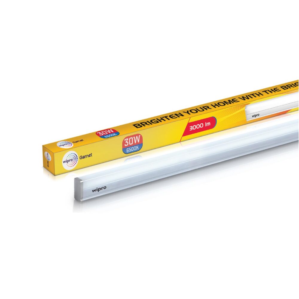 wipro Garnet 30W LED Batten for Home & Office | 4Ft | Cool Day Light (6500K) with 3000 Lumen| 4KV Surge Protection | Bright & Energy Saving Tubelight for Large area | Home & Office Specialist |Pack 2 - Image 6
