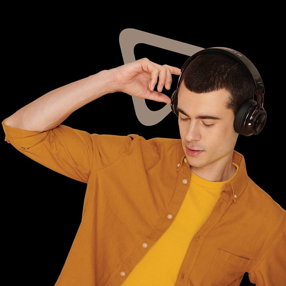 HAMMER Bash Over The Ear Wireless Bluetooth Headphones with Mic, Deep Bass, Foldable Headphones, Fast Pairing, Upto 8 Hours Playtime, Workout/Travel, Bluetooth 5.0 (Black) - Image 5