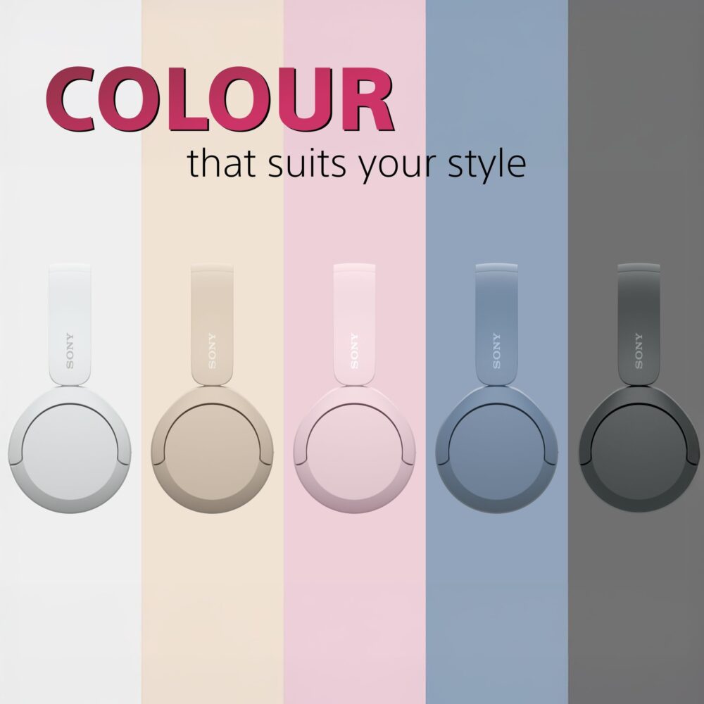 Sony WH-CH520 Wireless Bluetooth Headphones On Ear with Mic, Up to 50Hrs Battery-Pink - Image 6