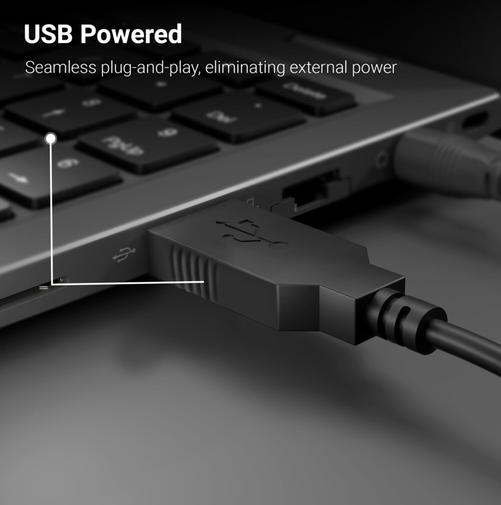 ZEBRONICS Fame, 2.0 USB Computer Speakers, 5 Watts, USB Powered, AUX, Volume Control Pod for PC, Laptops, Desktop - Image 4