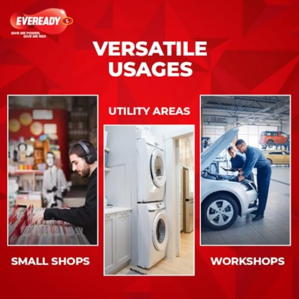 Eveready 40W LED Hammer Bulb with B22 Base, High CRI, 4KV Surge Protection, Energy Efficient & Long Life – Cool Daylight (6500K) for Home & Commercial Use - Image 3