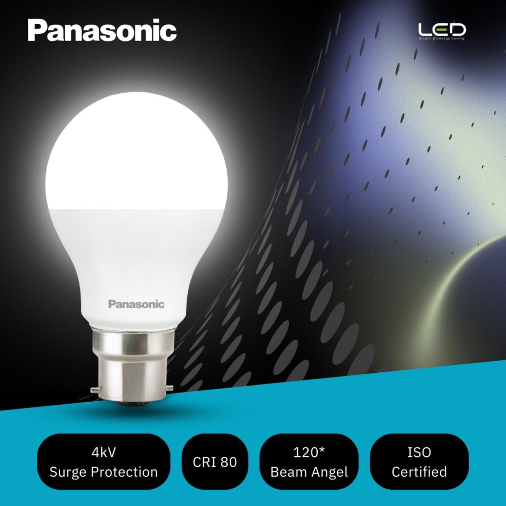 Panasonic 9 Watt LED Bulb, B22 Base 9W Bulb Light For Home, 25000+ BH with 1 Year Warranty, 6500K Cool Day Bulb (Pack of 4) - Image 5