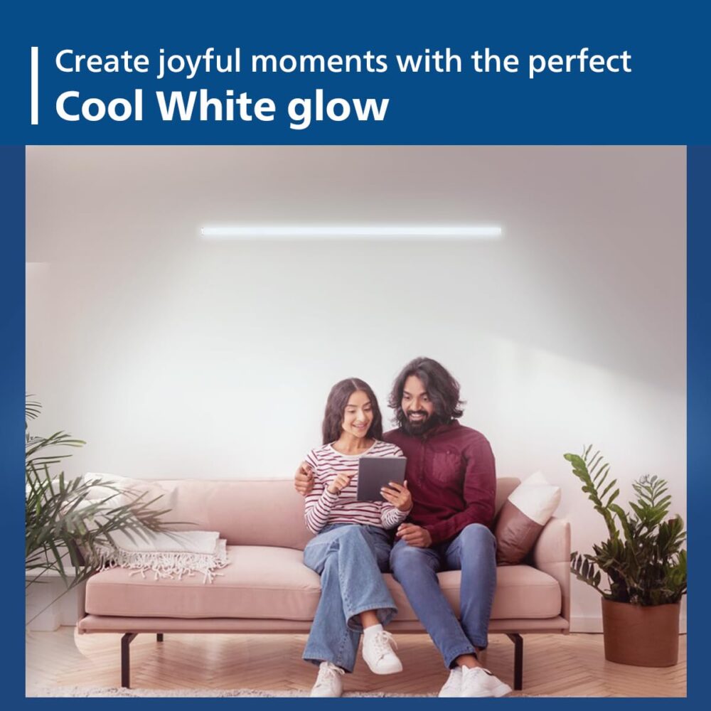 PHILIPS 25 W LED Tubelight | Ujjawal Neo LED Tubelight for Home & Hall, Colour : Cool Day Light, Pack Of 1 - Image 2