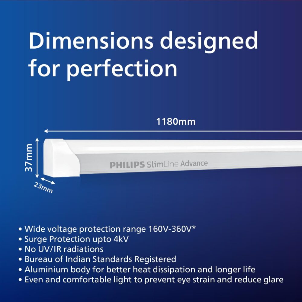 Philips 36W Slimline Advance High Brightness 4 Feet LED Tube light, Pack of 1 (Cool Day White) - Image 4