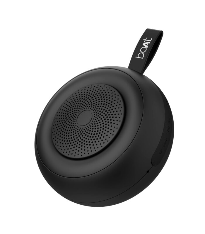 boAt Stone 135 Portable Wireless Speaker with 5W RMS Immersive Sound,IPX4 Water Resistance, True Wireless Feature, Up to 11H Total Playtime, Multi-Connectivity Modes With Type C Charging(Active Black)