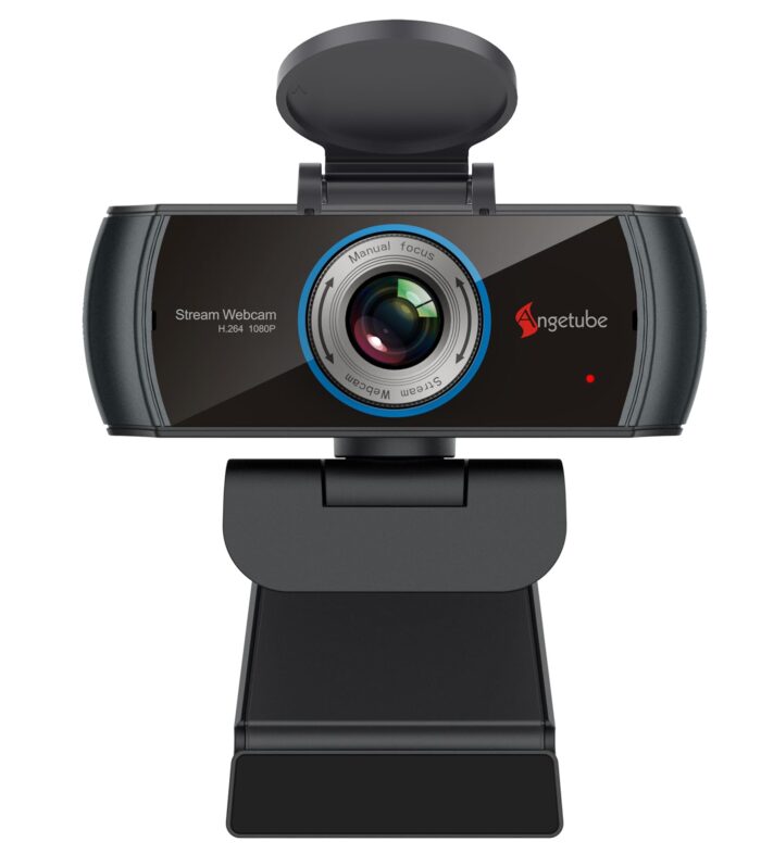 Angetube HD Live Streaming Webcam 1080P 2.0 Megapixel with Double Microphone Video Calling Recording Stream Camera Works with Xbox One Support Facebook YouTube for PC Mac Book Laptop Smart TV Box