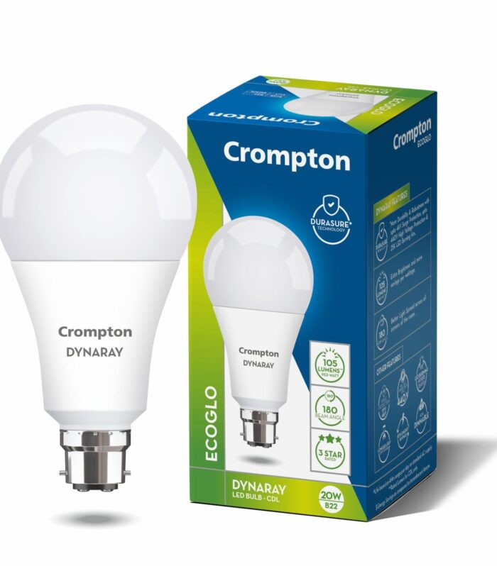 Crompton 20 W Standard B22 LED Bulb (White)