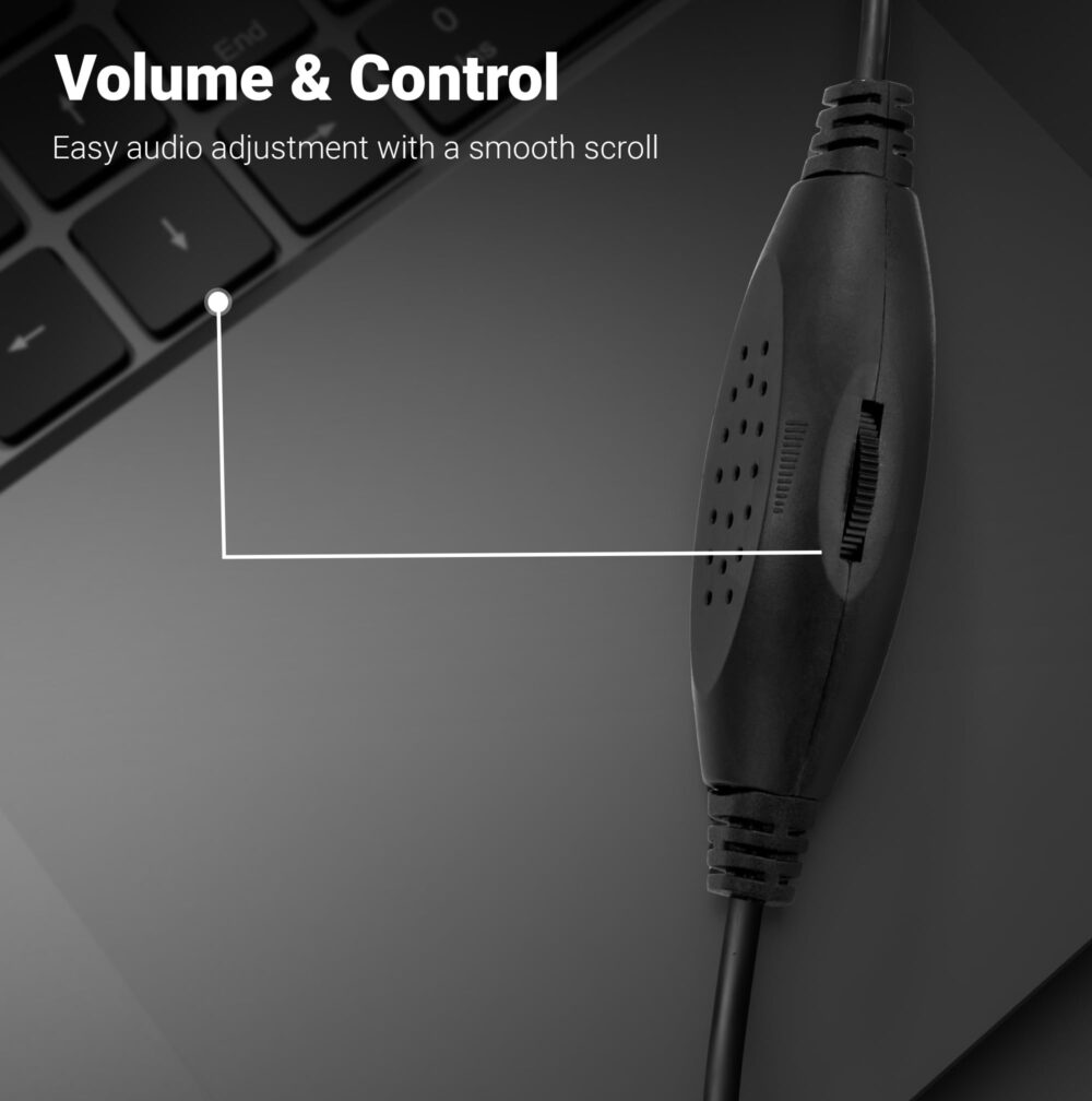 ZEBRONICS Fame, 2.0 USB Computer Speakers, 5 Watts, USB Powered, AUX, Volume Control Pod for PC, Laptops, Desktop - Image 5
