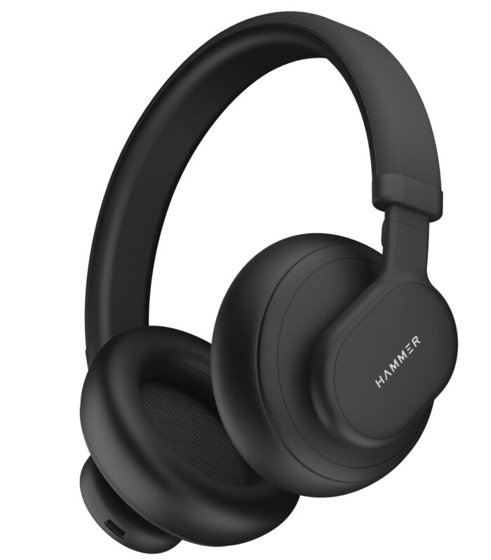 HAMMER Bash Max Over The Ear Wireless Bluetooth Headphones with Mic, Touch Control, Deep Bass, Upto 40 Hours Playtime, Bluetooth 5.3, Workout/Travel (Black)