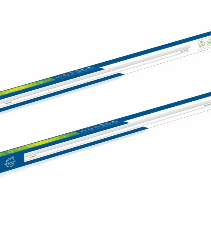 Crompton Laser Ray Neo 36W LED Batten |4 feet Slim Batten for Living Room & Bedroom | Energy Efficient Tubelight for Home | BIS Approved | Cool Day Light (6500K) (Pack of 2)