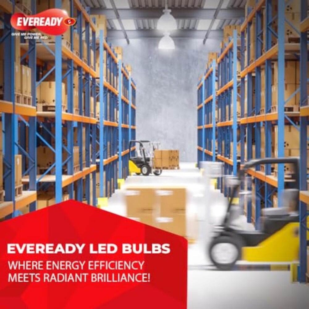 Eveready 40W LED Hammer Bulb with B22 Base, High CRI, 4KV Surge Protection, Energy Efficient & Long Life – Cool Daylight (6500K) for Home & Commercial Use - Image 4
