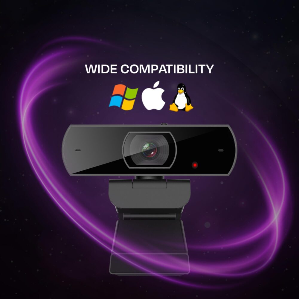 Kreo Owl Full HD 1080P 60 FPS Webcam with Auto-Focus and Built-in Dual Digital Mic, Plug and Play Setup for Video Call, Streaming, YouTube Built-in Privacy Shutter with 360 Rotation (Owl Full HD) - Image 5