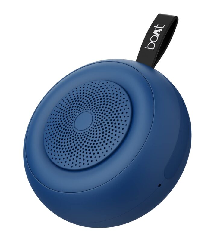 boAt Stone 135 Portable Wireless Speaker with 5W RMS Immersive Sound,IPX4 Water Resistance, True Wireless Feature, Up to 11H Total Playtime, Multi-Connectivity Modes with Type C Charging(Bold Blue)