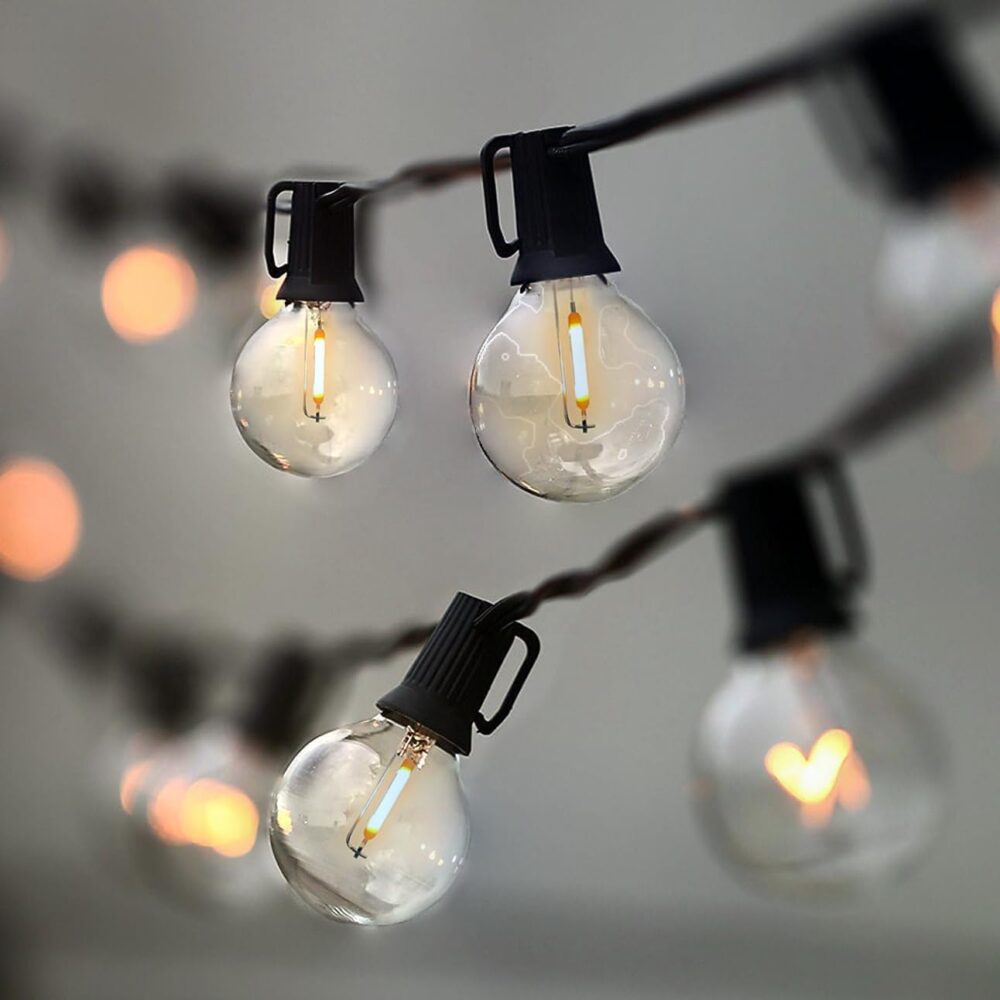 XERGY Acrylic Outdoor String Lights Led 15 Feet G40 Globe Lights With 15 Edison Break Proof Bulbs(1 Spare),Light For Backyard Terrace Garden Balcony Party Decor For Home Decoration,Warm White - Image 7