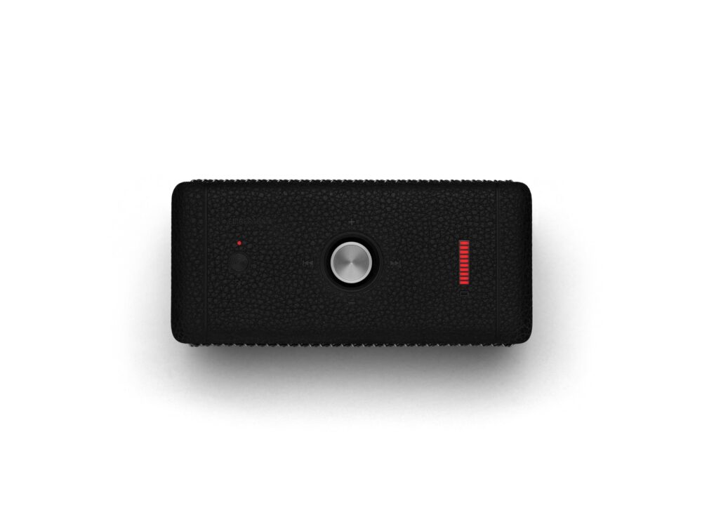 Marshall Emberton II Compact Portable Bluetooth Speaker with 30+ Hours of Playtime, (360° Sound), Dust & Waterproof (IP67) – Black & Steel. - Image 3