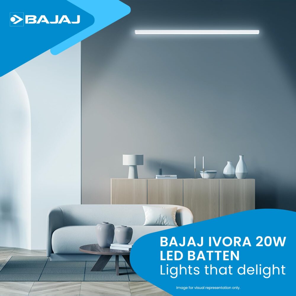 Bajaj 20W Cool Day Light LED Tubelight (Pack Of 1) | LED Tube Light For Home | IR Free | UV Free | Voltage Surge Protection Of 4 KV | Bright & Energy Efficient | White | 1 Yr Warranty - Image 6