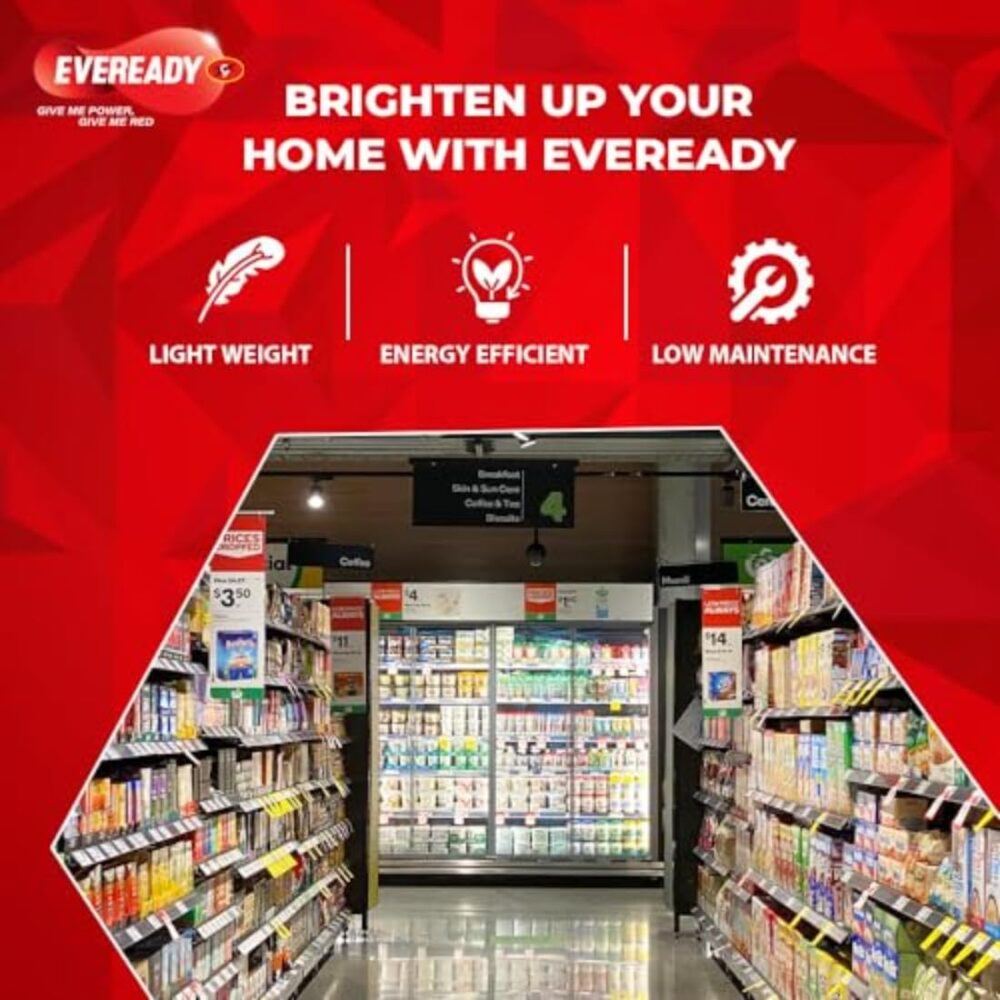 Eveready 40W LED Hammer Bulb with B22 Base, High CRI, 4KV Surge Protection, Energy Efficient & Long Life – Cool Daylight (6500K) for Home & Commercial Use - Image 2