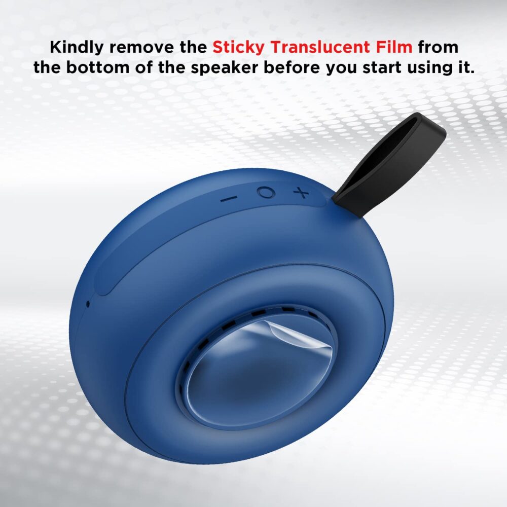 boAt Stone 135 Portable Wireless Speaker with 5W RMS Immersive Sound,IPX4 Water Resistance, True Wireless Feature, Up to 11H Total Playtime, Multi-Connectivity Modes with Type C Charging(Bold Blue) - Image 3