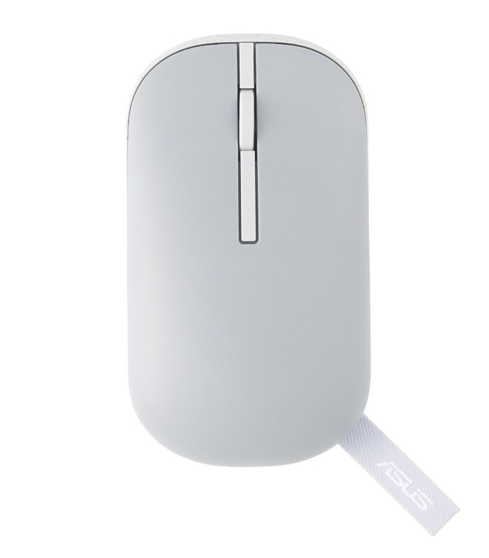 ASUS Marshmallow Md100 USB Mouse, Silent Button, Up to 1600 Dpi, Dual-Mode Connection, (Grey)