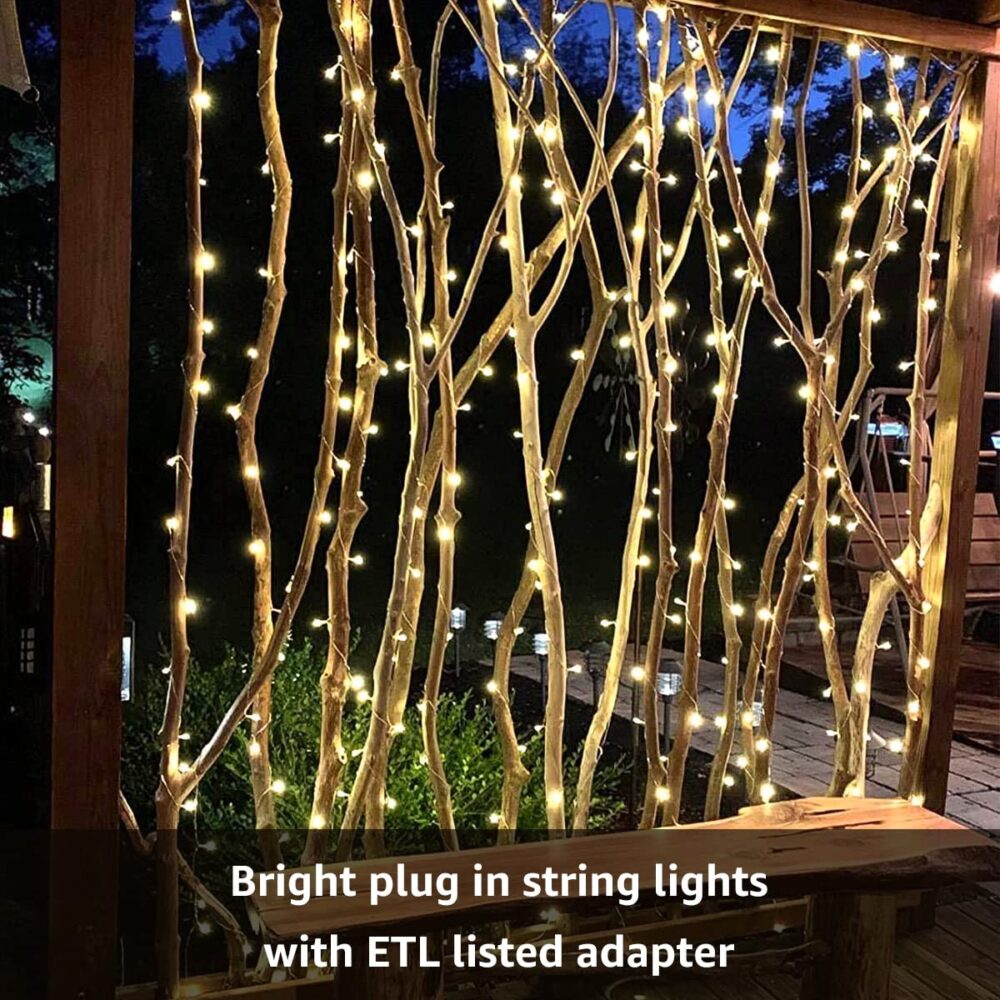 NIYAMAX LED String Lights - 12 Meter Fairy Lights with Full View Light 42 LED Bulb - Waterproof & Flexible Copper LED Serial String Lights (Warm White) - Image 3