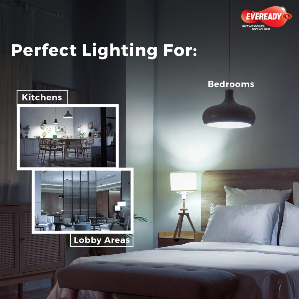 Eveready 9W LED Bulb, Cool Day Light (6500K), B22 Base, Energy-Efficient, 4kV Surge Protection, Long-Lasting Durability - Pack of 10 - Image 5
