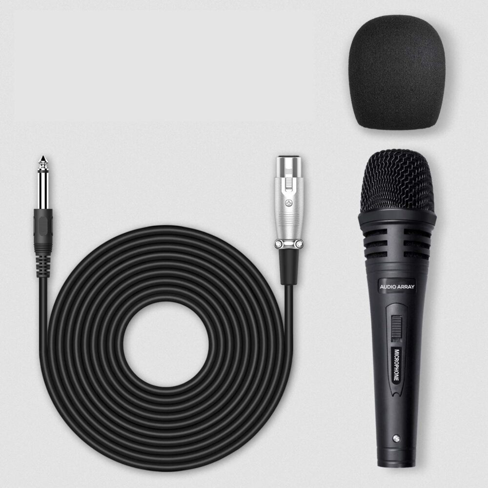 Audio Array AM-C3 XLR to TRS Dynamic Handheld Karaoke Microphone | Premium Metal Built with 3M Cable | Singing, Public Meetings, Studio Recording, Live Show, Party, Church, Wedding - Image 8
