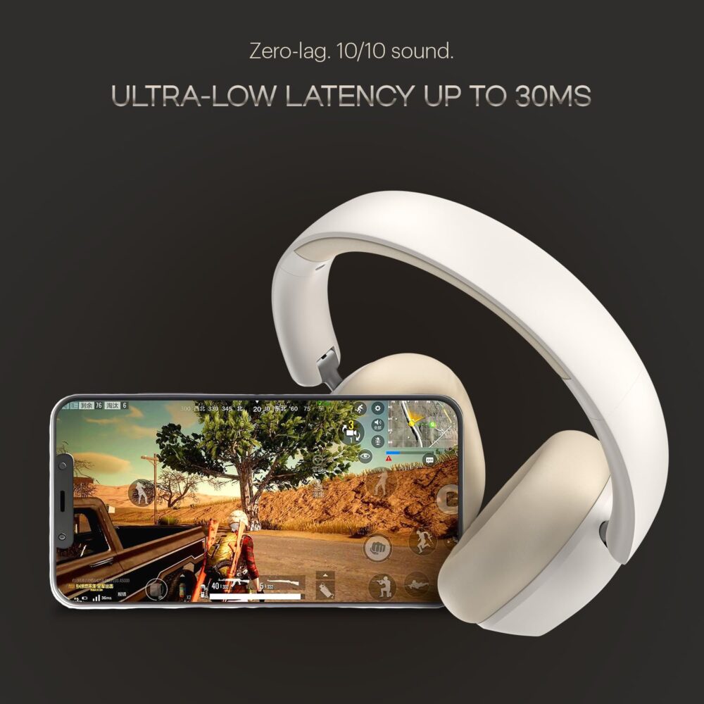 Noise Newly Launched Airwave Max 5 Wireless Over Ear Headphones with Adaptive Hybrid ANC (up to 50dB), HFA Tech, 80H Playtime, Dual Pairing(Calm Beige) - Image 3