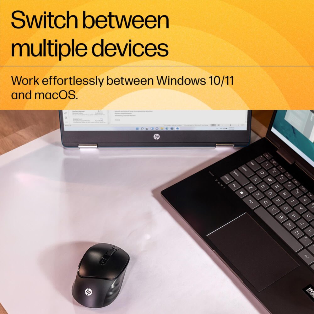 HP M120 Wireless Mouse, USB-A Nano Dongle, 2.4 Ghz Wireless Connection, 6 Buttons, Up to 1600 Dpi, Optical Sensor, Ergonomic Design, 12-Month Battery Life, 3-Year Warranty, 60G±5%, Black, 7J4G4Aa - Image 7