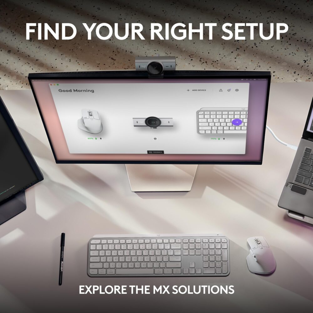 Logitech MX Brio Ultra HD 4K Collaboration and Streaming Webcam with Free Adobe Subscription, 1080p at 60 FPS, Dual Noise Reducing Mics, Show Mode, USB-C, Webcam Cover - Image 4