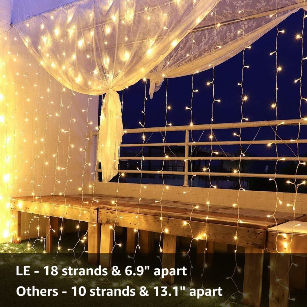 NIYAMAX LED String Lights - 12 Meter Fairy Lights with Full View Light 42 LED Bulb - Waterproof & Flexible Copper LED Serial String Lights (Warm White) - Image 4
