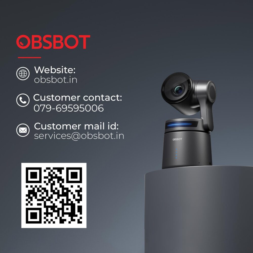 OBSBOT Tiny 2 4K Webcam with 1/1.5" Sensor, PTZ AI Tracking Multi- Mode, Auto Focus, Gesture Control, 60 FPS, Voice Control, HDR Light Correction, Webcam for PC, Streaming, Meeting, etc. - Image 5