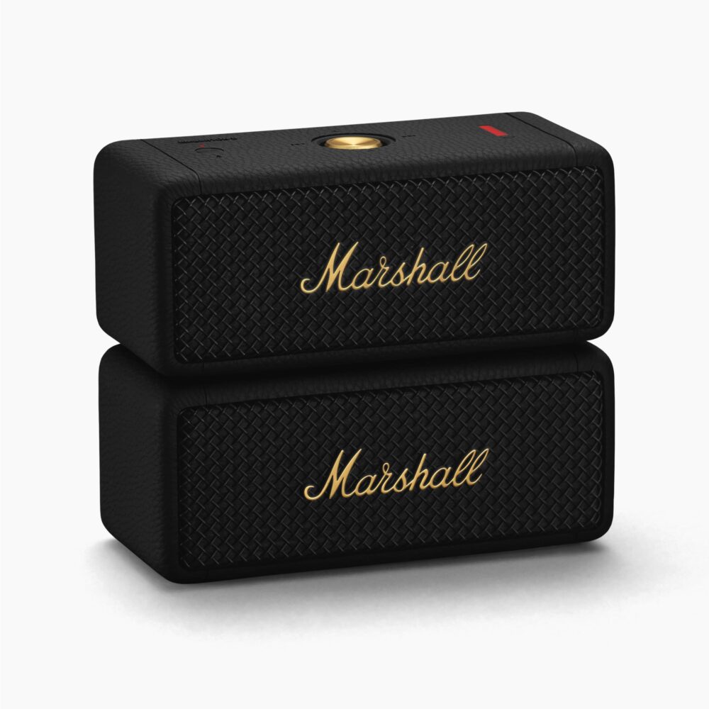 Marshall Emberton II 20 W Wireless Bluetooth Portable Outdoor Speaker (Black & Brass) - Image 4
