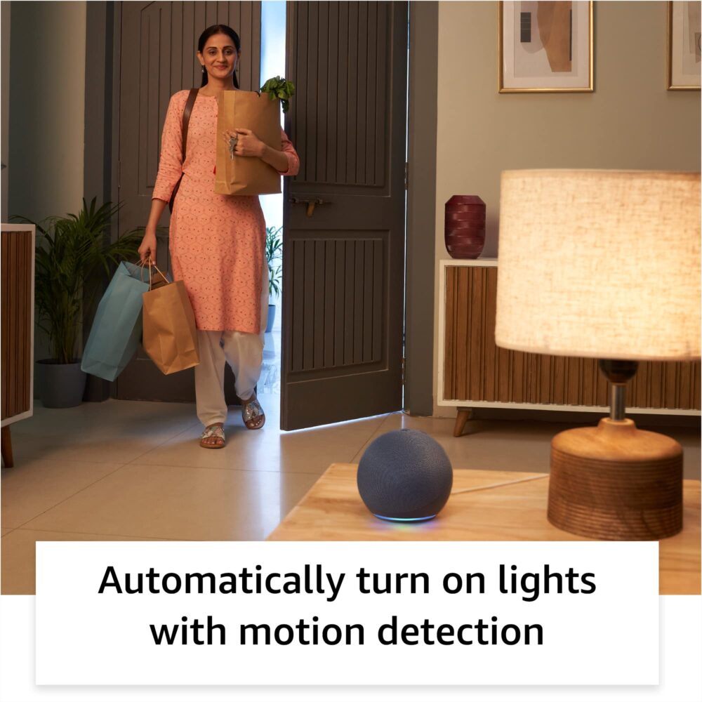 Amazon Echo Dot (5th Gen) | Smart speaker with Bigger sound, Motion Detection, Temperature Sensor, Alexa and Bluetooth| Black - Image 5