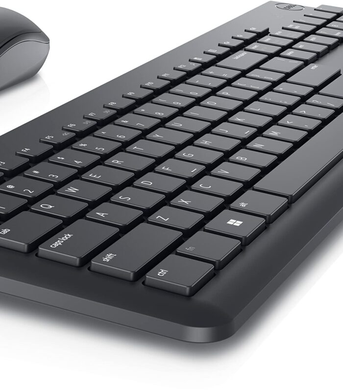 Dell KM3322W Wireless USB Keyboard and Mouse Combo, Anti-Fade & Spill-Resistant Keys, up to 36 Month Battery Life, 3Y Advance Exchange Warranty - Black