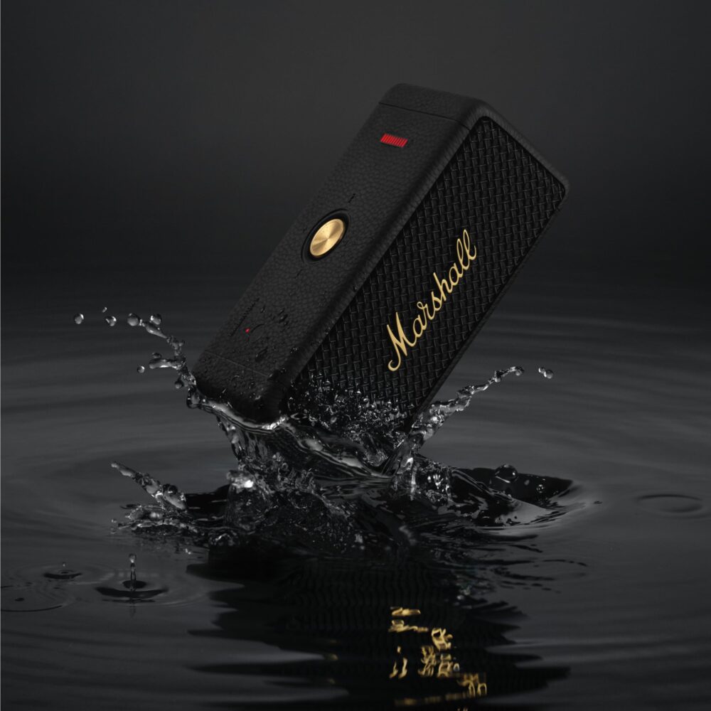 Marshall Emberton II 20 W Wireless Bluetooth Portable Outdoor Speaker (Black & Brass) - Image 3