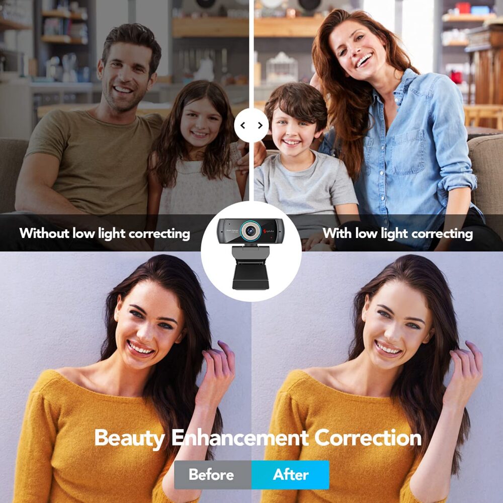 Angetube HD Live Streaming Webcam 1080P 2.0 Megapixel with Double Microphone Video Calling Recording Stream Camera Works with Xbox One Support Facebook YouTube for PC Mac Book Laptop Smart TV Box - Image 5