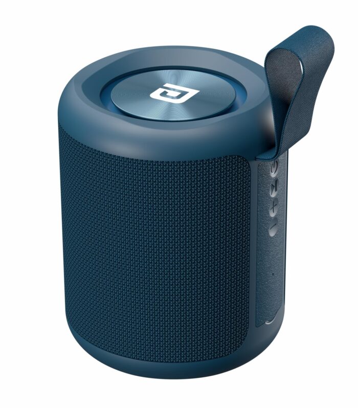 Portronics SoundDrum P 20W Portable Bluetooth Speaker with 6-7 hrs Playback Time, Handsfree Calling, USB Slot, Aux-in Port, Type C Charging (Blue)