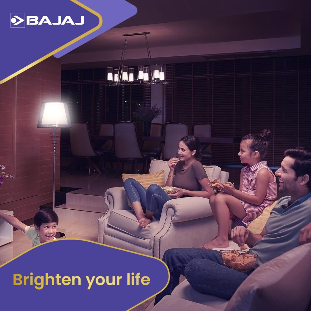 Bajaj LEDZ 12W Rechargeable Emergency Inverter LED Bulb | Cool Day Light | Upto 4 Hours Battery | B22D | 1 Year - Warranty (Pack of 1, White) - Image 3
