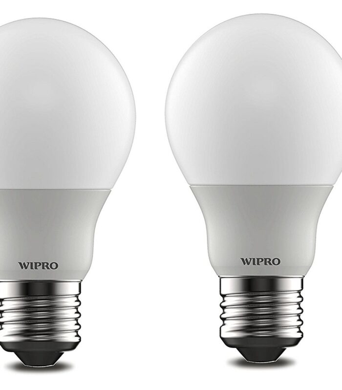 wipro Garnet 5W LED Bulb for Home & Office |Cool Day White (6500K) | E27 Base|220 degree Light coverage |4Kv Surge Protection |400V High Voltage Protection |Energy Efficient | Pack of 4