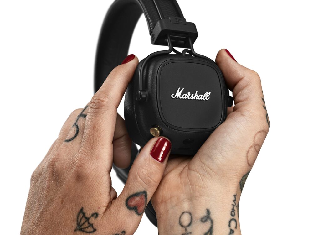 Marshall Major IV Wireless Bluetooth On Ear Headphone with Mic (Black) - Image 5