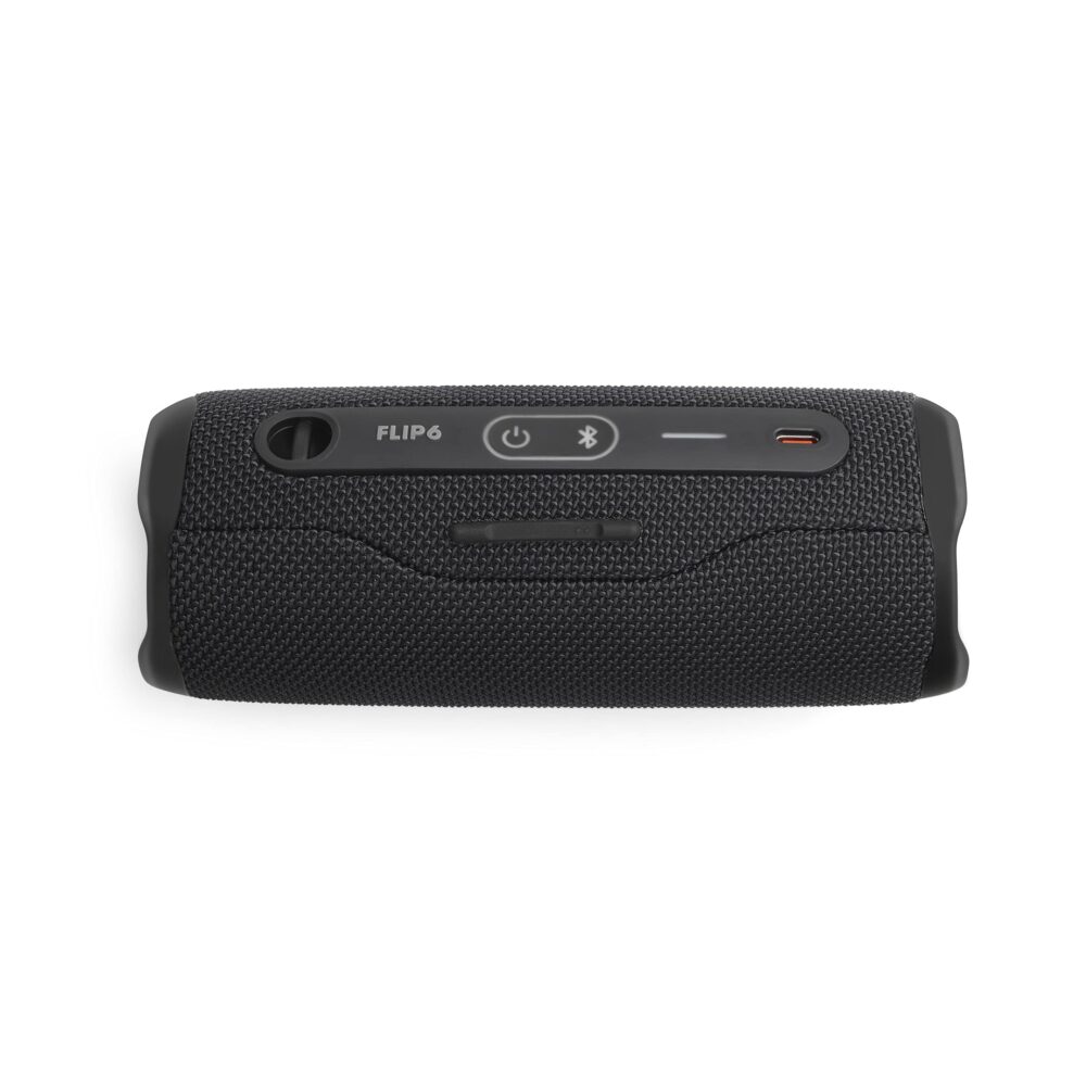 JBL Flip 6 Wireless Portable Bluetooth Speaker Pro Sound, Upto 12 Hours Playtime, IP67 Water & Dustproof, PartyBoost & Personalization App (Without Mic, Black) - Image 5