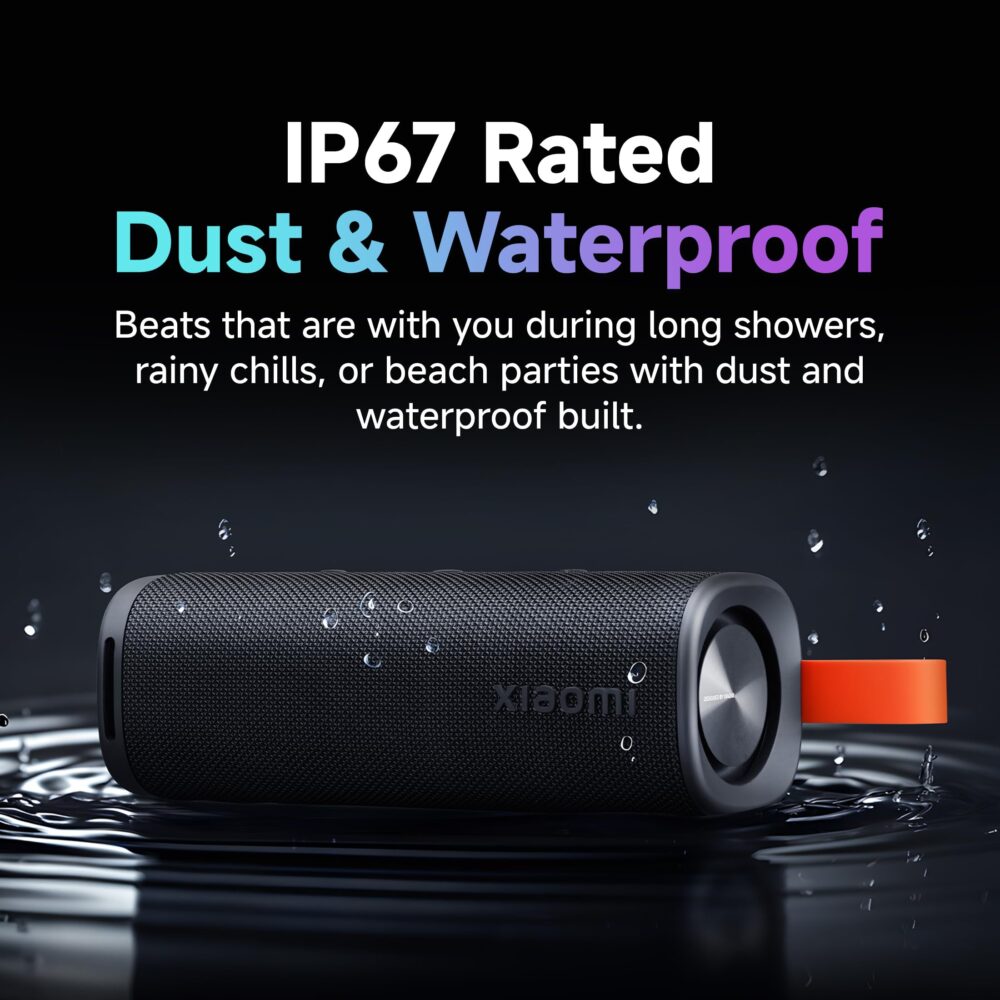 Xiaomi Sound Outdoor Speaker (Black) | |30W Hi-Quality Speaker with Mic|Upto 12hrs Playback Time|IP67 Waterproof & Type C|Wireless Stereo Pairing|Speaker for Home, Outdoor & Travel Purpose - Image 9