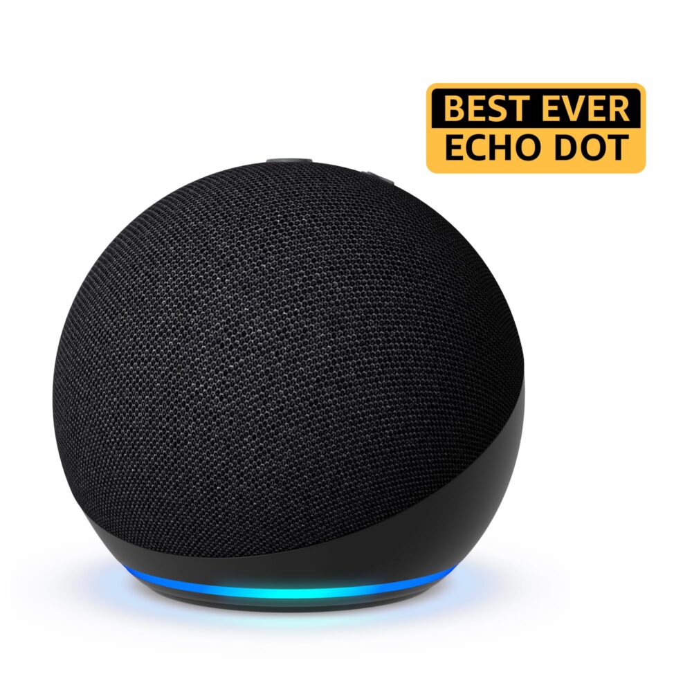 Amazon Echo Dot (5th Gen) | Smart speaker with Bigger sound, Motion Detection, Temperature Sensor, Alexa and Bluetooth| Black