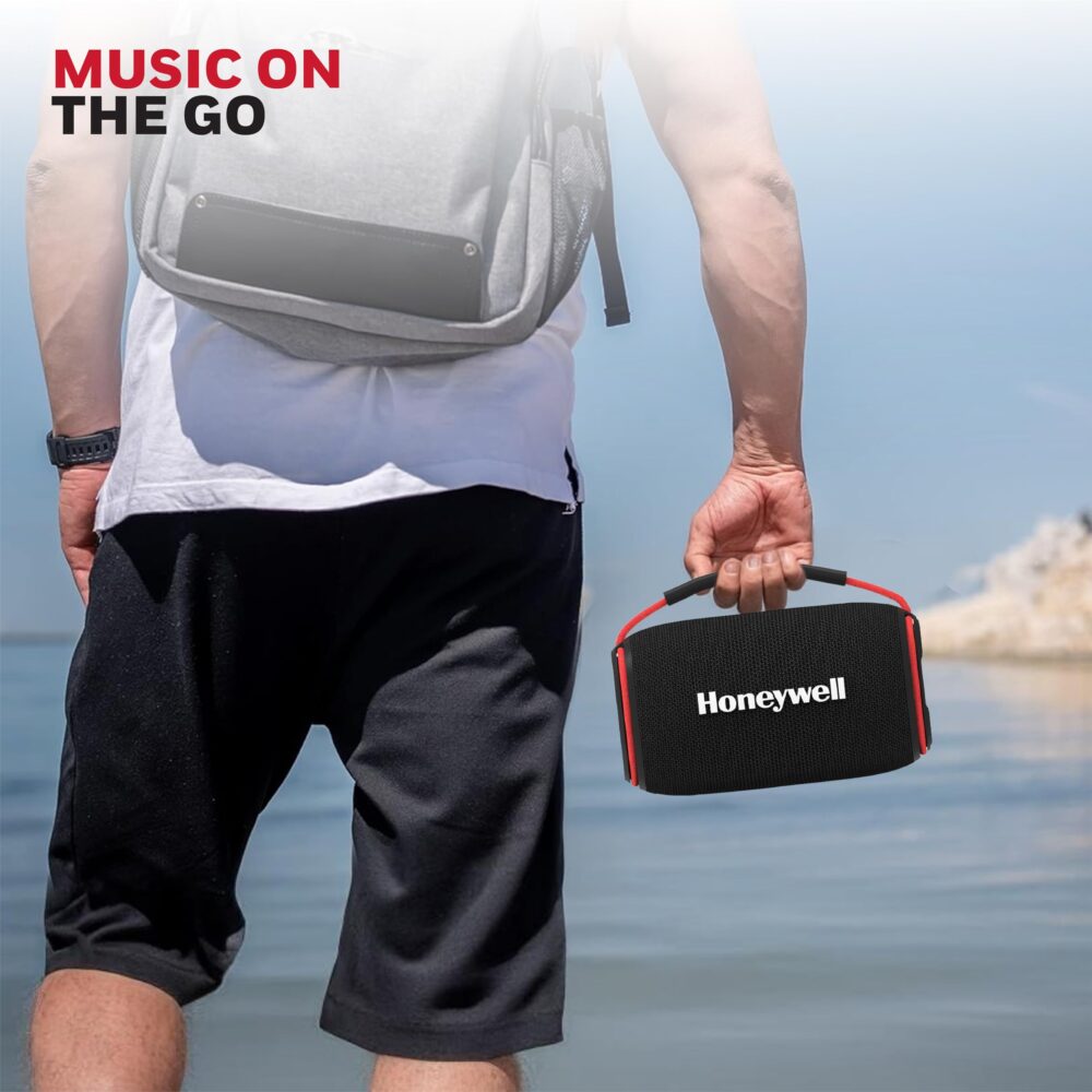 Honeywell Newly Launched Suono P400 15W 5.3 Bluetooth Speaker,Deep Bass Radiators,10H Playtime,IPX 6,TWS Feature,RGB Lights,SD Card,AUX,Type-C Port,Built-In Mic,78mm Drivers,2Yrs Manufacturer Warranty - Image 2