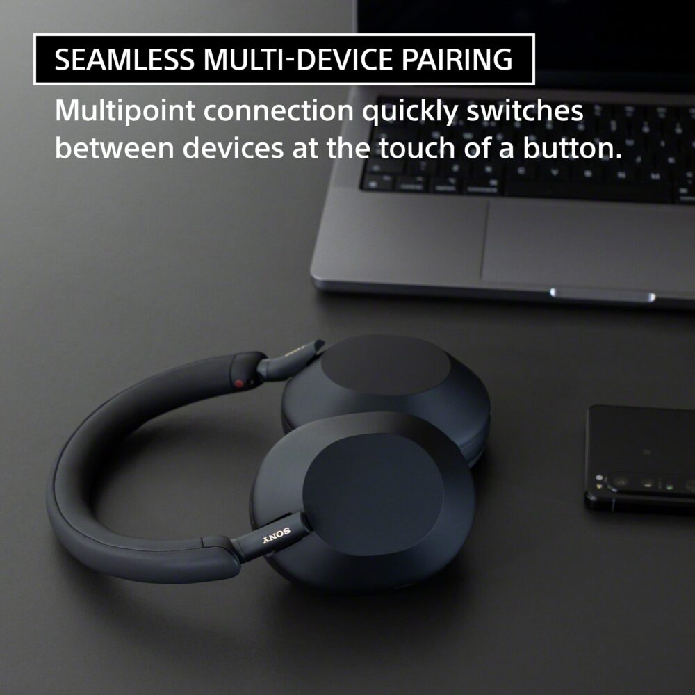 Sony WH-1000XM5 Best Active Noise Cancelling Wireless Bluetooth Over Ear Headphones with Mic for Clear Calling,Battery Life 30 Hours -Black - Image 11
